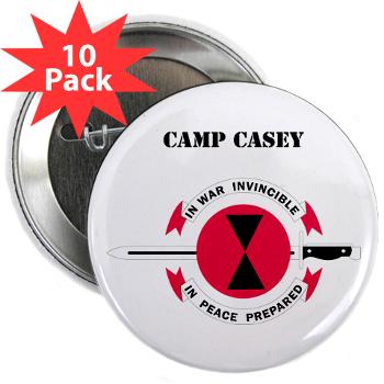 CC - M01 - 01 - Camp Casey with Text - 2.25" Button (10 pack)