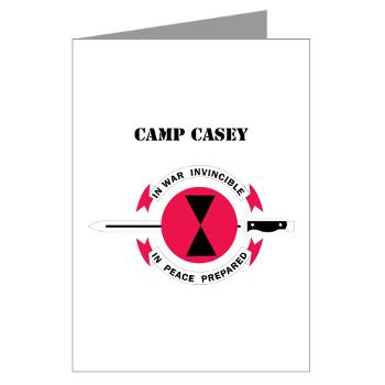 CC - M01 - 02 - Camp Casey with Text - Greeting Cards (Pk of 10)