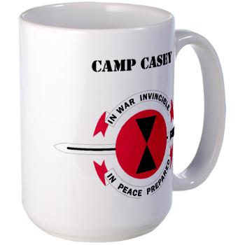 CC - M01 - 03 - Camp Casey with Text - Large Mug