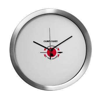 CC - M01 - 03 - Camp Casey with Text - Modern Wall Clock