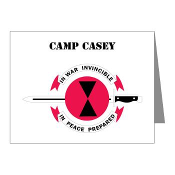 CC - M01 - 02 - Camp Casey with Text - Note Cards (Pk of 20)
