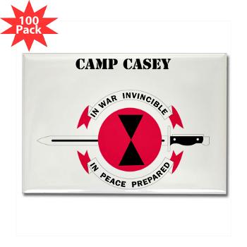 CC - M01 - 01 - Camp Casey with Text - Rectangle Magnet (100 pack)