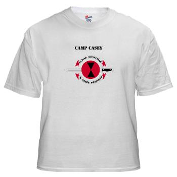 CC - A01 - 04 - Camp Casey with Text - White t-Shirt