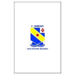 CC52IR - M01 - 02 - DUI - C Company - 52nd Infantry Regt with Text - Large Poster - Click Image to Close
