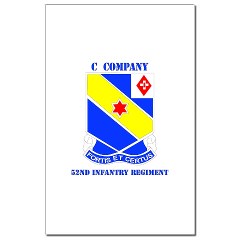 CC52IR - M01 - 02 - DUI - C Company - 52nd Infantry Regt with Text - Mini Poster Print - Click Image to Close