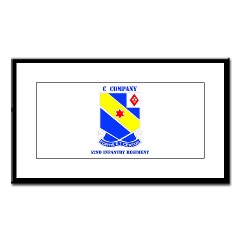 CC52IR - M01 - 02 - DUI - C Company - 52nd Infantry Regt with Text - Small Framed Print - Click Image to Close