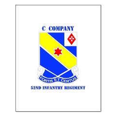 CC52IR - M01 - 02 - DUI - C Company - 52nd Infantry Regt with Text - Small Poster