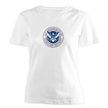 CDP - A01 - 04 - Center for Domestic Preparedness - Women's V-Neck T-Shirt