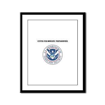 CDP - M01 - 02 - Center for Domestic Preparedness with Text - Framed Panel Print