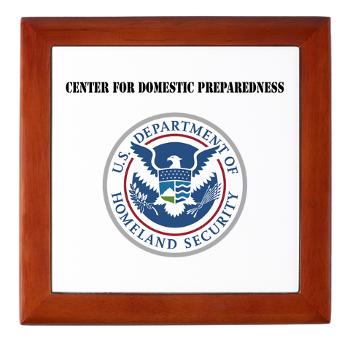 CDP - M01 - 03 - Center for Domestic Preparedness with Text - Keepsake Box