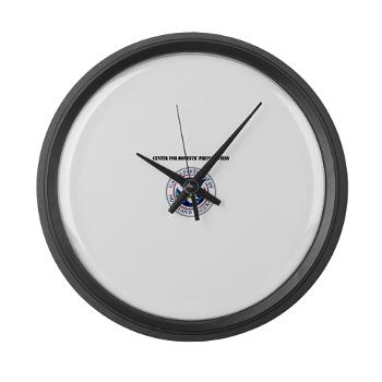 CDP - M01 - 03 - Center for Domestic Preparedness with Text - Large Wall Clock