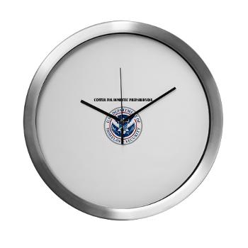 CDP - M01 - 03 - Center for Domestic Preparedness with Text - Modern Wall Clock
