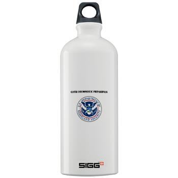 CDP - M01 - 03 - Center for Domestic Preparedness with Text - Sigg Water Bottle 1.0L