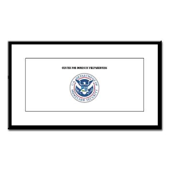 CDP - M01 - 02 - Center for Domestic Preparedness with Text - Small Framed Print