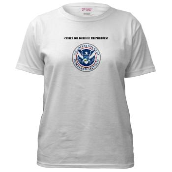 CDP - A01 - 04 - Center for Domestic Preparedness with Text - Women's T-Shirt