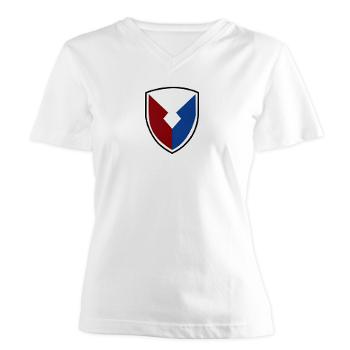 CEC - A01 - 04 - Communication and Electronics Command - Women's V-Neck T-Shirt