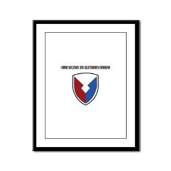 CEC - M01 - 02 - Communication and Electronics Command with Text - Framed Panel Print