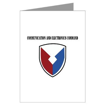 CEC - M01 - 02 - Communication and Electronics Command with Text - Greeting Cards (Pk of 10) - Click Image to Close