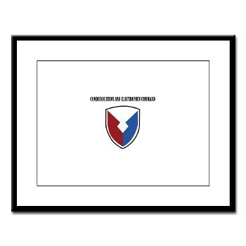 CEC - M01 - 02 - Communication and Electronics Command with Text - Large Framed Print