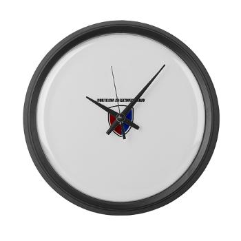 CEC - M01 - 03 - Communication and Electronics Command with Text - Large Wall Clock