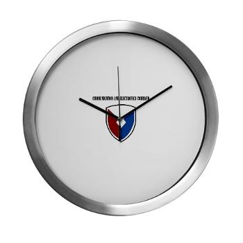 CEC - M01 - 03 - Communication and Electronics Command with Text - Modern Wall Clock