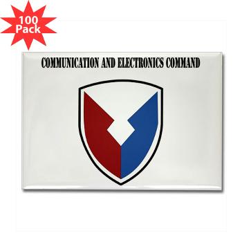 CEC - M01 - 01 - Communication and Electronics Command with Text - Rectangle Magnet (100 pack)