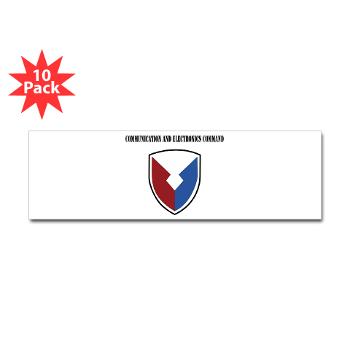 CEC - M01 - 01 - Communication and Electronics Command with Text - Sticker (Bumper 10 pk)