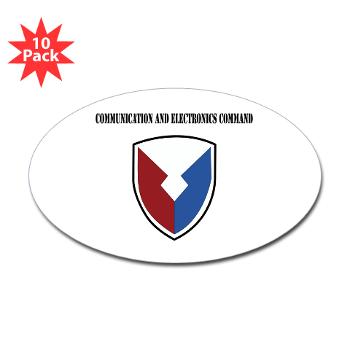 CEC - M01 - 01 - Communication and Electronics Command with Text - Sticker (Oval 10 pk)