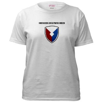 CEC - A01 - 04 - Communication and Electronics Command with Text - Women's T-Shirt