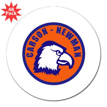 CNC - M01 - 01 - SSI - ROTC - Carson-Newman College - 3" Lapel Sticker (48 pk)