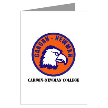 CNC - M01 - 02 - SSI - ROTC - Carson-Newman College with Text - Greeting Cards (Pk of 20)