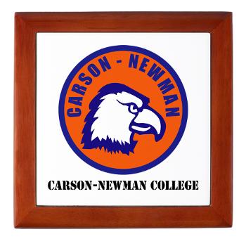 CNC - M01 - 03 - SSI - ROTC - Carson-Newman College with Text - Keepsake Box - Click Image to Close