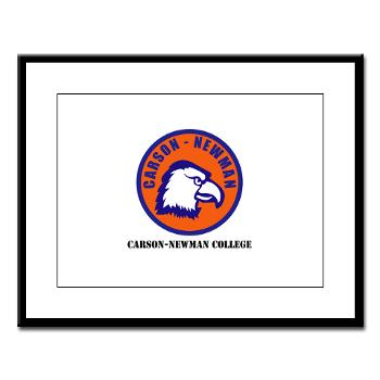 CNC - M01 - 02 - SSI - ROTC - Carson-Newman College with Text - Large Framed Print
