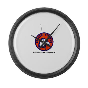 CNC - M01 - 03 - SSI - ROTC - Carson-Newman College with Text - Large Wall Clock