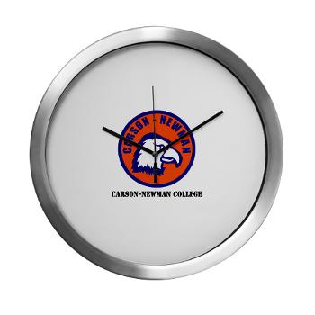 CNC - M01 - 03 - SSI - ROTC - Carson-Newman College with Text - Modern Wall Clock - Click Image to Close