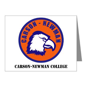 CNC - M01 - 02 - SSI - ROTC - Carson-Newman College with Text - Note Cards (Pk of 20)