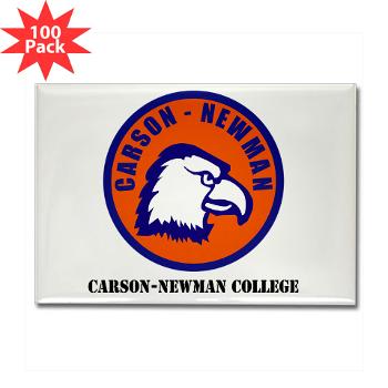 CNC - M01 - 01 - SSI - ROTC - Carson-Newman College with Text - Rectangle Magnet (100 pack)