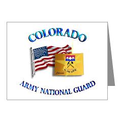 COLORADOARNG - M01 - 02 - Colorado Army National Guard - Note Cards (Pk of 20)