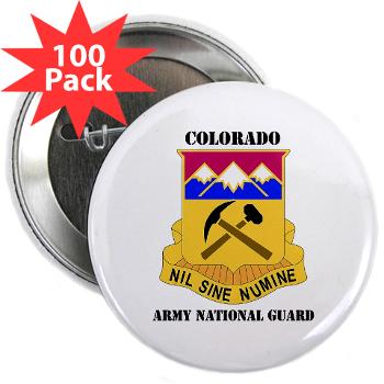COLORADOARNG - M01 - 01 - DUI - Colorado Army National Guard With Text - 2.25" Button (100 pack)
