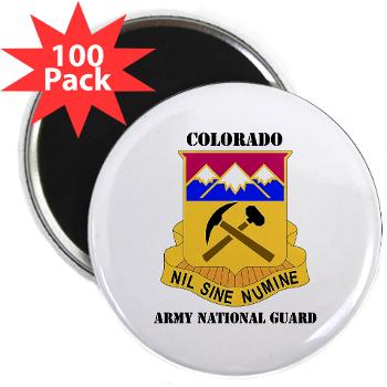 COLORADOARNG - M01 - 01 - DUI - Colorado Army National Guard With Text - 2.25" Magnet (100 pack)