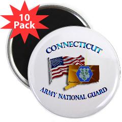 CONNECTICUTARNG - M01 - 01 - DUI - Connecticut Army National Guard 2.25" Magnet (10 pack) - Click Image to Close