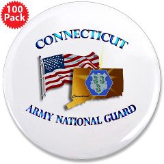 CONNECTICUTARNG - M01 - 01 - DUI - Connecticut Army National Guard 3.5" Button (100 pack)