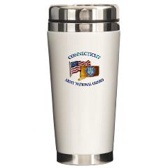 CONNECTICUTARNG - M01 - 03 - DUI - Connecticut Army National Guard Ceramic Travel Mug