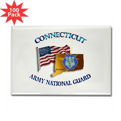 CONNECTICUTARNG - M01 - 01 - DUI - Connecticut Army National Guard Rectangle Magnet (100 pack)