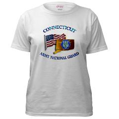 CONNECTICUTARNG - A01 - 04 - DUI - Connecticut Army National Guard Women's T-Shirt - Click Image to Close
