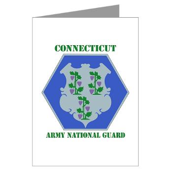 CONNECTICUTARNG - M01 - 02 - DUI - Connecticut Army National Guard with text Greeting Cards (Pk of 10) - Click Image to Close