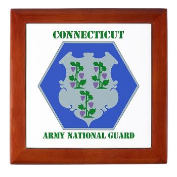 CONNECTICUTARNG - M01 - 03 - DUI - Connecticut Army National Guard with text Keepsake Box - Click Image to Close