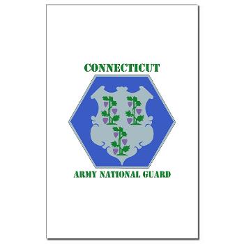 CONNECTICUTARNG - M01 - 02 - DUI - Connecticut Army National Guard with text Mini Poster Print - Click Image to Close