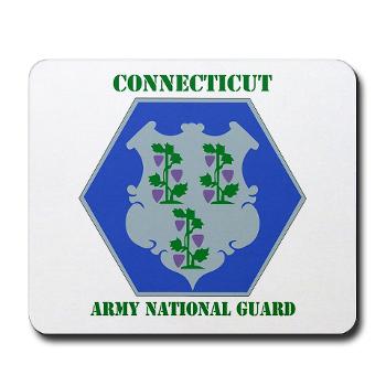 CONNECTICUTARNG - M01 - 03 - DUI - Connecticut Army National Guard with text Mousepad