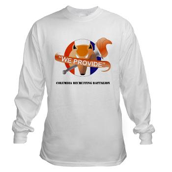 CRB - A01 - 03 - DUI - Columbia Recruiting Bn with Text - Long Sleeve T-Shirt - Click Image to Close